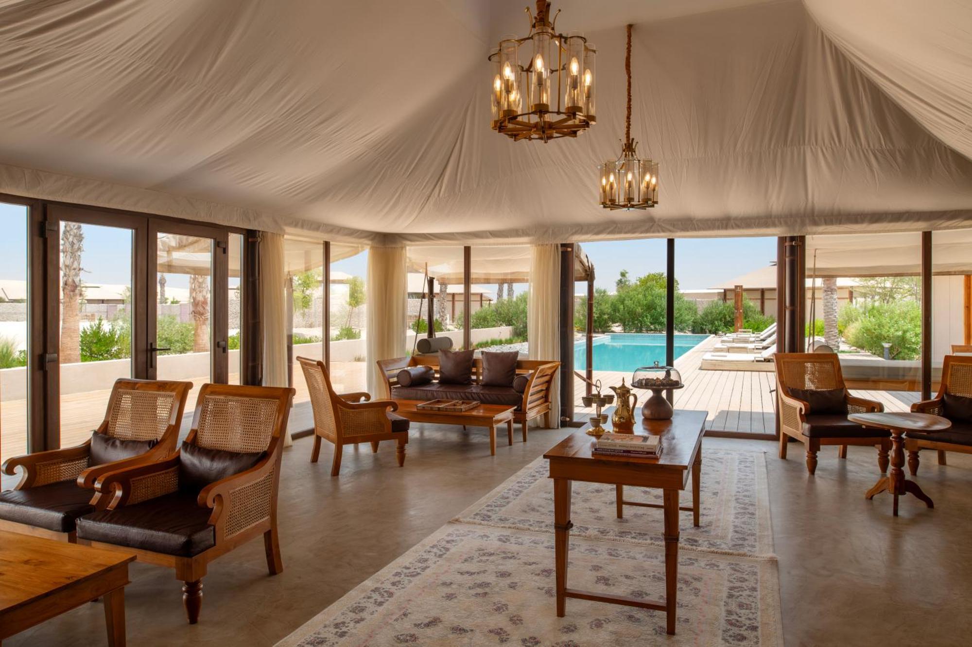 Hotel The Outpost Al Barari Camp Mesaieed Exteriér fotografie